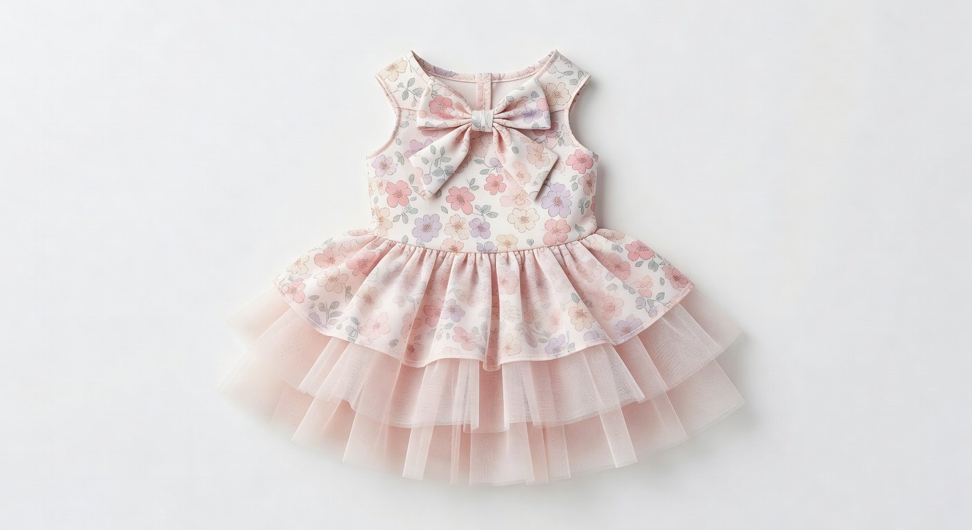 Blossom Tulle Layered Boutique Dress